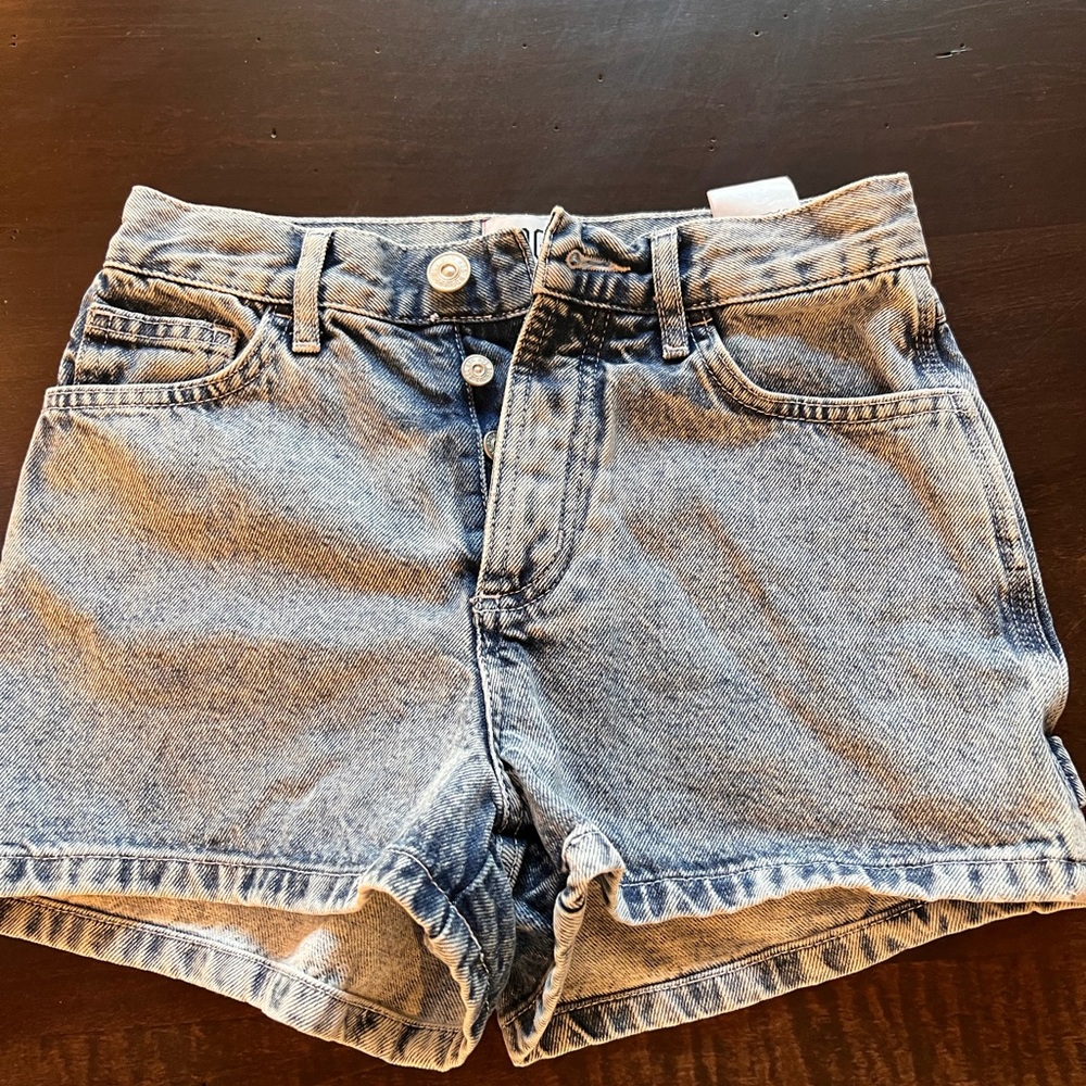 Urban outfitters button fly size 24 denim shorts mint condition